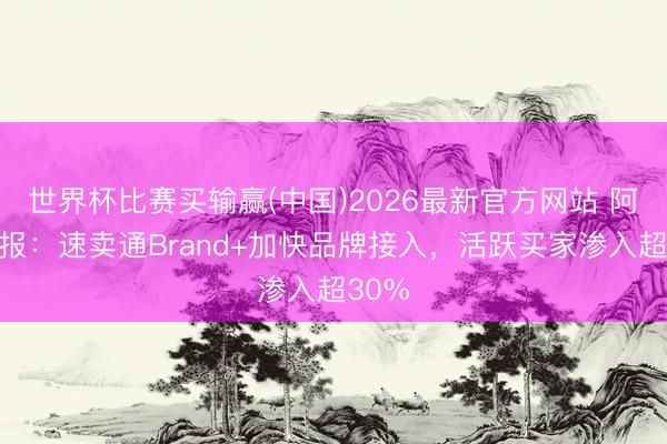 世界杯比赛买输赢(中国)2026最新官方网站 阿里财报：速卖通Brand+加快品牌接入，活跃买家渗入超30%