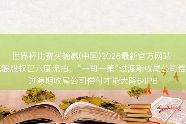 世界杯比赛买输赢(中国)2026最新官方网站 三峡东谈主寿2亿股股权已六度流拍，“一司一策”过渡期收尾公司偿付才能大降64PB