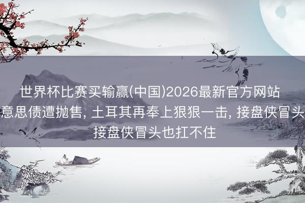世界杯比赛买输赢(中国)2026最新官方网站 数百亿好意思债遭抛售， 土耳其再奉上狠狠一击， 接盘侠冒头也扛不住